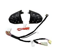 Interruptor Control Crucero Para Kia K2 Para Rio Para X-LINE 4 Piezas Volante Multifunción Bluetooth Botón Control Crucero Velocidad Fija Interruptor Audio(Dark Grey)