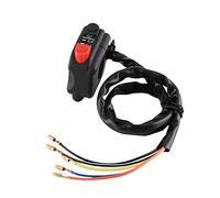 Interruptor control manillar 7/8 pulgada, Interruptor de botón de encendido y apagado impermeable comando frecce moto