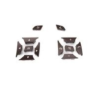 Interruptor Control Para Benz W204 W117 W218 W156 W246 A1725400262 Cubierta De Botón De Volante De Coche Interruptor De Control De Menú A2185400162(Brown 1 Pair)