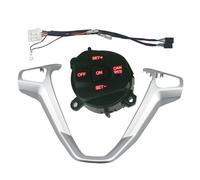 Interruptor Control Para Ford Para Fiesta MK7 MK8 Ecosport 2013-2015 Botón Volante Interruptor Control Crucero Coche Control Velocidad Con Cable(Red one set)