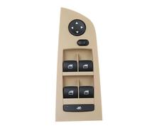 Interruptor Control Ventana para BMW Serie 3 E90 E91 2006-2011 Interruptor Elevalunas Eléctrico Delantero Izquierdo 61319217329 61319217331 Botón Interruptor Ventana(Beige)