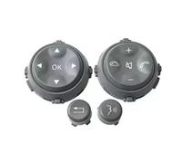 Interruptor Control Volante Multifunción Para Coche, Teclas Botón Para Benz W221 W216 S CL Class S300 S350 S400 S600 Botón de Control de Crucero multifunción para Vola(Grey)