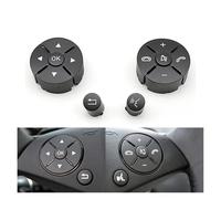 Interruptor Control Volante Para Benz CE GLK Clase W204 X204 C180 C200 C250 C260 C300 C350 W207 W212 Teclas De Botón Volante Multifunción Para Coche(Black Set)