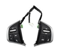 Interruptor Control Volante Para Dmax 2019 Interruptor Volante Volumen Audio Interruptores Control Teléfono Medios Música Multifunción(Black-1Set)