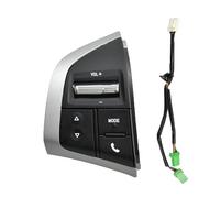 Interruptor Control Volante Para Isuzu Para D-max 2015-2018 Para DMAX Interruptor De Volante Volumen Interruptores Control Medios Musicales Multifunción(Black-Left-WIRE)