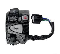 Interruptor convertidor de motocicleta impermeable con función de tres vías y montaje de clip, adecuado para la mayoría de motocicletas de manillar de 7/8 pulgadas con protecciones de circuito de
