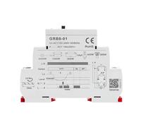 Interruptor crepuscular fotoeléctrico GRB8-01/02 para carril DIN, temporizador, sensor de luz, relé, AC 110 V-240 V, automático (GRB8-01 AC110-240V)