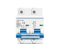 Interruptor DC LS para sistemas solares de PVC 2P 600V 80A / 100A / 125A DC Disyuntor de circuito para protección contra sobretensiones y cortocircuitos compatible con sistemas fotovoltaicos y