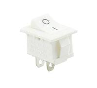 Interruptor de 220 V, encendido y apagado, luz, tapa basculante, alimentación, mecánico, eléctrico, LED, batería, miniinterruptor, microinterruptor.(White 2 Pins,5pcs)