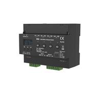 Interruptor de 4 canales con relé de pantalla OLED Salida de contacto seco de 4 canales 4 direcciones DMX-RDM Carril Din 100-240VAC