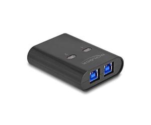 Interruptor de 5 Gbps USB DELOCK para 2 PC en 1 dispositivo