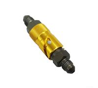 Interruptor de aceite de liberación rápida AN3 de aluminio CNC para líneas de combustible de moto de cross con rosca de precisión para un control de flujo de combustible seguro y consistente (dorado)