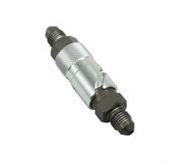 Interruptor de aceite de liberación rápida AN3 de aluminio CNC para líneas de combustible de motocicleta con roscas de precisión M10 x 1 0 mm y diseño ligero (plateado)
