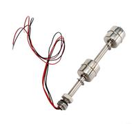 Interruptor de acero inoxidable de dos flotadores para detección de nivel de líquido en tanques agrícolas, sistemas de agua municipales y buques industriales (150 mm)