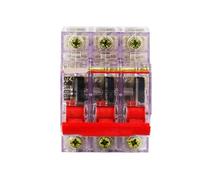 Interruptor de aire carcasa transparente DZ47-63A 3P, pequeño disyuntor(3P10A)