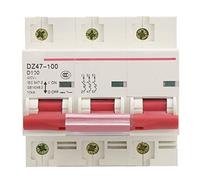 Interruptor de aire doméstico, respetuoso con el medio ambiente DZ47-100 3P D80~100A Disyuntor miniatura plástico reciclable for protección contra fugas domésticas