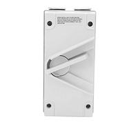 Interruptor de aislamiento impermeable monofásico de 2 polos, interruptor manual retardante de llama para CA 440 V, interruptor industrial impermeable con carcasa de PA66 para (lo suficientemente