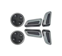 Interruptor de Ajuste del Asiento, para A3 8V, para A4 B8, para A5 Sportback, para A6 C6 C7, para A7 4G8 Embellecedor de la Cubierta del botón de Ajuste del Interruptor del Asiento (Plata Mate)