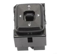 Interruptor de ajuste del espejo retrovisor izquierdo de 4 vías para GMC/para Chevrolet Colorado 2004-2012, OE 15205243, negro