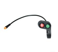 Interruptor de aleación para bicicleta eléctrica de 30 cm, cable de 24 V a | Controla faros delanteros y para bocina, cables rojos, blancos y negros, se adapta a sistemas de 24 V a 72 V