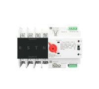 Interruptor de alimentación automático dual, interruptor ATS de dos fases de 3 fases, 4P 63 A, 100 A, 125 A, 110 V/220 V (100a, 110 V)