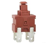 Interruptor de alimentación con autobloqueo 8 A 250 V para dispositivo de limpieza P12-2 Dual Circuito Pulsador 1,4 x 2 x 3,7 cm