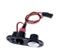 Interruptor de alimentación de Servicio Pesado Universal Fit Compatible con los Modelos Servo RC Funciona con Combustible Dot Black