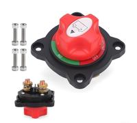Interruptor de alta corriente, 1 unids 12-48V 2-Pin Plum Blossom Ultra-Thin Flat High-Current Switch M10 Power On Off Button Control 20A Battery