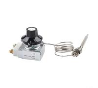 Interruptor de alto límite para freidora de gas de 3/8" y 1/4" NPT apto para Robertshaw RX-2-24 RX-1-36 milivoltios Termostato Niquelado Sonda de Cobre Pieza de Repuesto Gris (A)