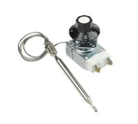 Interruptor de alto límite para freidora de gas de 3/8" y 1/4" NPT apto para Robertshaw RX-2-24 RX-1-36 milivoltios Termostato Sonda de cobre niquelada pieza de repuesto gris (B)