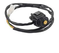 Interruptor de apagado de botón para ATV Dual Sport Motocicleta Dirt Bike Moto con 2 cables de conexión y ajuste de manillar
