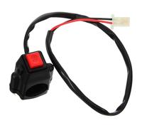 Interruptor de Arranque Aleación de Aluminio para Kg016 de Motocicleta | Pulsador de Encendido y Paro, Diseño Multifunción Resistente al Desgaste, Color Negro, para Manillar