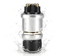 Interruptor de arranque momentáneo con botón pulsador, 2 pines 12V / 20A Impermeable Coche Barco Interruptor de arranque de bicicleta Botón pulsador Bocina Arranque del motor Servicio pesado Universal