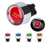 Interruptor de arranque y parada de motor de coche, 12V/24V, 50A, botón pulsador sin llave, arranque de encendido LED con luz General arranque de encendido coche(BLUE)