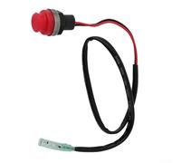 Interruptor de arranque y parada de motor fueraborda, botón pulsador sin llave para barcos marinos y yates con protección impermeable y cable largo