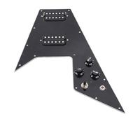 Interruptor de Asesinato de Acero Inoxidable Configuración de Recogida HH para Guitarras Volantes V con Bobina Dividida Instalación Fácil Mini Humbucker Imanes de Cerámica Set