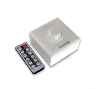 Interruptor de atenuación de tira LED 12V 24V para pwm perilla de 12 teclas controlador giratorio atenuación inteligente control de luz inalámbrico acabado blanco
