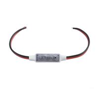 Interruptor de atenuación LED compacto de 12 V CC para tiras de luces 3528 5050 5630, cuenta con 5 modos dinámicos, opción de luz estática y capacidad de reanudación de ajuste automático