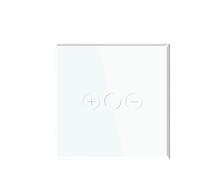 Interruptor de atenuación táctil, atenuador Led de 1 vía, 220V, interruptor de luz de pared, Panel de cristal, función de memoria de retroiluminación azul(Single Dimmer White)