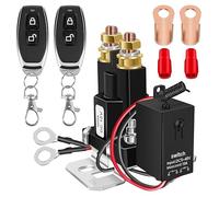 Interruptor de Batería Coche 12V Desconectador con 2 Mandos a Distancia - Relé 500A Antirrobo para Coche, Moto, Camión, RV, Barco