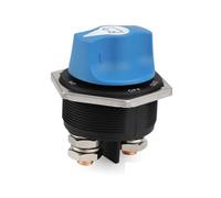 Interruptor de batería coche carreras, 50, 100, 200 y 300 A, azul, desconectador, kit interruptor corte, compatible con vehículos recreativos, motocicletas, camiones barcos(10 mm wire)
