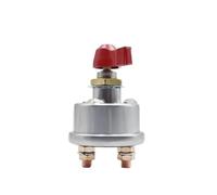 Interruptor de batería de coche de 12 V y 24 V CC, aislador, desconectador, apagado, interruptor de alimentación principal, giratorio, encendido y apagado, for camión o vehículo.(Red Cap)