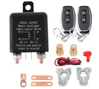 Interruptor de batería de coche Universal Relé de DC 12V con Control remoto para automoción inalámbrico aislador de corte antirrobo de apagado (200A)