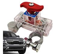 Interruptor De Batería - Gestión De Aislador De Energía Para Vehículos | Interruptor Principal 250A Con 750A Pico | Botón PC + Latón Para Coches, SUV, Caravanas & Barcos