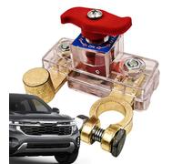 Interruptor De Batería - Gestión De Aislador De Energía Para Vehículos | Interruptor Principal 250A Con 750A Pico | Botón PC + Latón Para Coches, SUV, Caravanas & Barcos