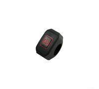 Interruptor de bloqueo automático para motocicleta y vehículo eléctrico que soporta funciones de faros delanteros y luz de paso solo (rojo)