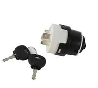 Interruptor de bloqueo de encendido del coche Interruptores de botón de coche, interruptor de encendido de 9/10 pines con 2 llaves 701/80184 50988 858/04674 701/45500, para Jcb200 Jcb220(BLACK 10 Pin)