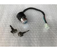 Interruptor de Bloqueo ignición Motocicleta, Tapa Tanque Combustible, Juego 6 Cables para Suzuki Gn125 GN 125 125cc(Master Lock)