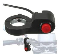 Interruptor de bocina - Botón de control Montaje en manija Motor Interruptor de 2 vías Control de bocina Parada de motor para motocicletas Scooters eléctricos