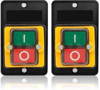 Interruptor de Botón AC220V/380V 10A para Equipos Mecánicos, Encendido y Apagado, Arranque con Bloqueo Automático, Parada de Reinicio Automático, Control Directo del Motor con